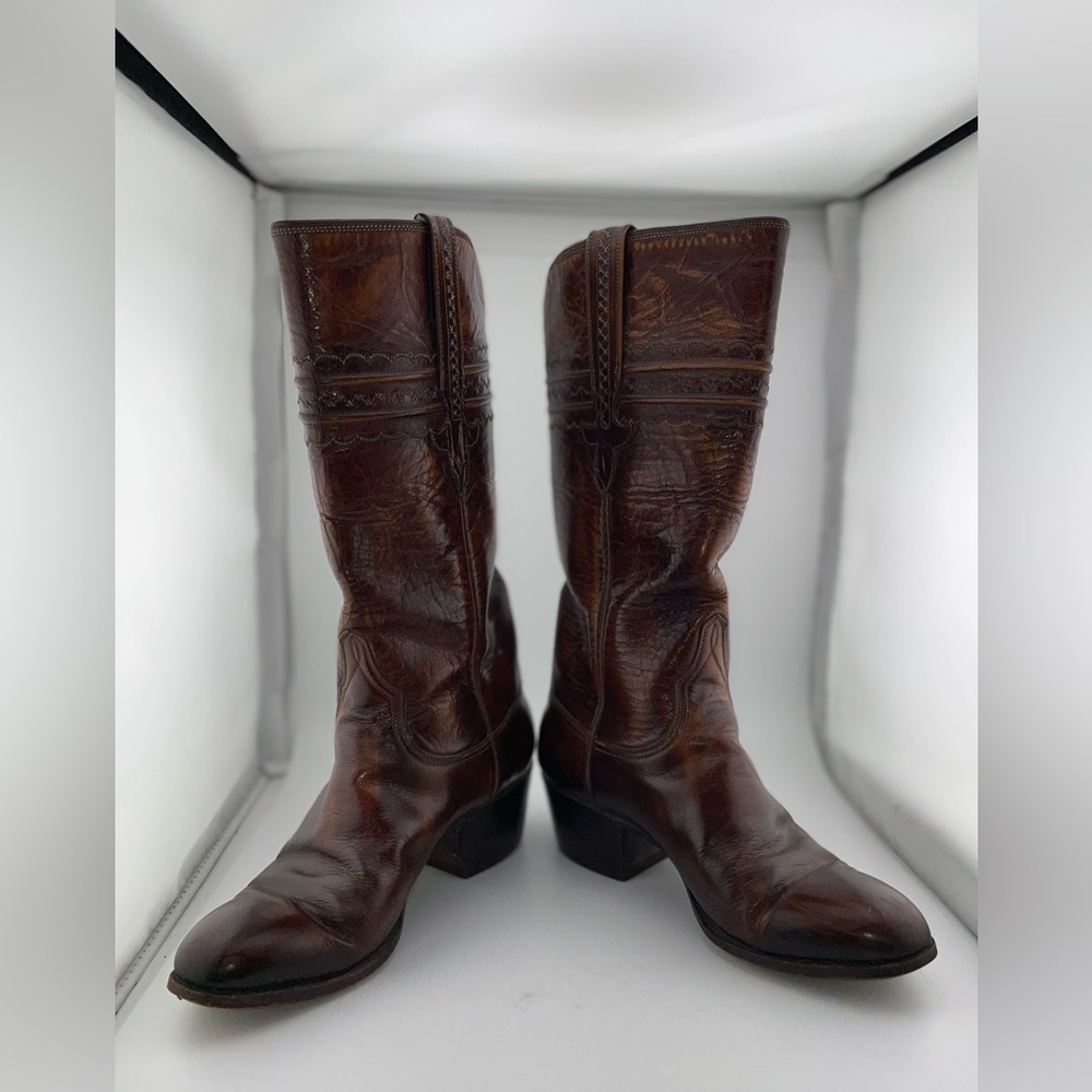 Lucchese Brown Heeled Boots